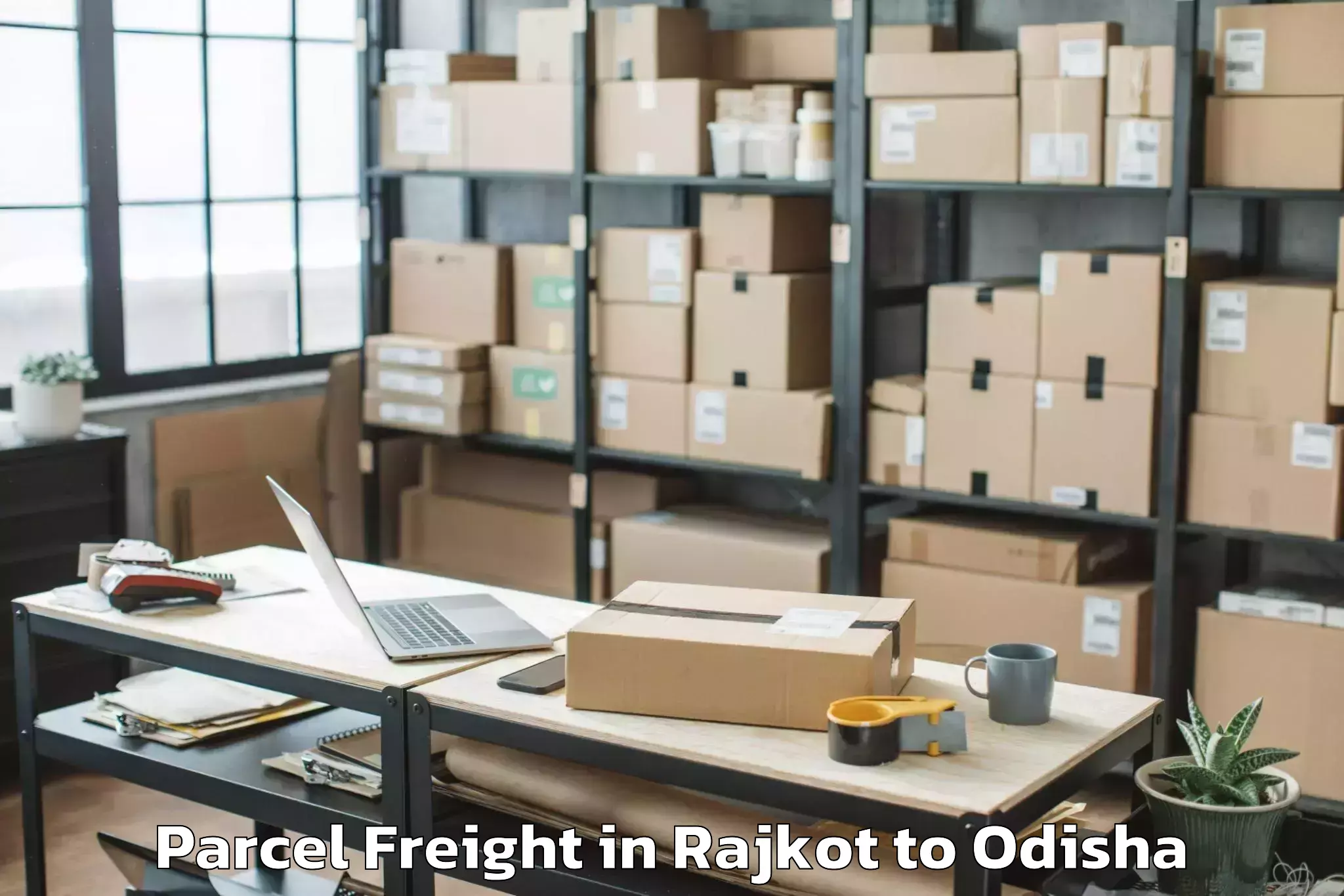 Book Rajkot to Laikera Parcel Freight Online